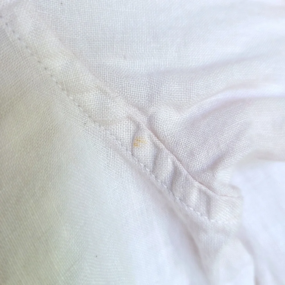 Banana Republic 100% Linen Large Light Pink Button Down Shirt‎ Minimalist Beachy